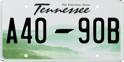 TN license plate A4090B