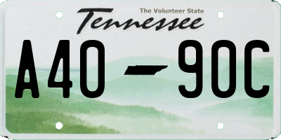 TN license plate A4090C