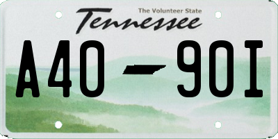 TN license plate A4090I