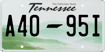 TN license plate A4095I