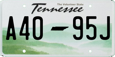 TN license plate A4095J