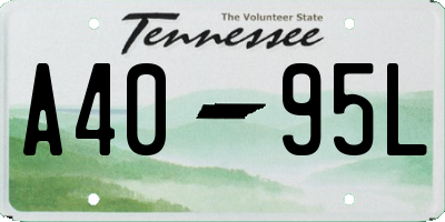 TN license plate A4095L