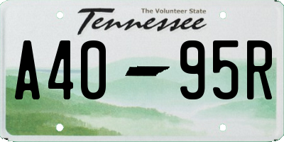 TN license plate A4095R