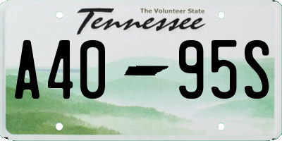 TN license plate A4095S