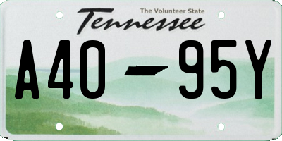 TN license plate A4095Y