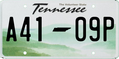 TN license plate A4109P
