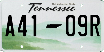 TN license plate A4109R