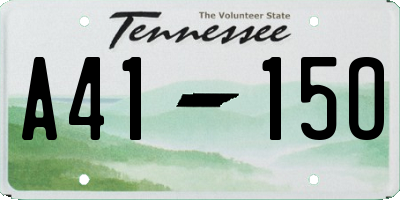 TN license plate A4115O