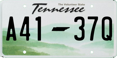 TN license plate A4137Q