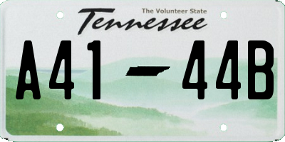 TN license plate A4144B