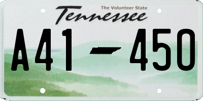 TN license plate A4145O