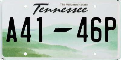 TN license plate A4146P