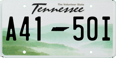 TN license plate A4150I