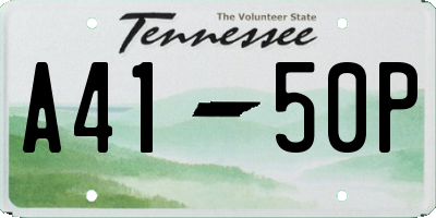 TN license plate A4150P