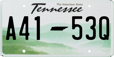 TN license plate A4153Q