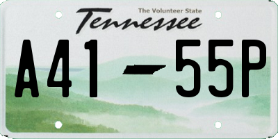 TN license plate A4155P