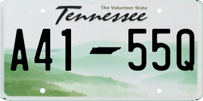 TN license plate A4155Q