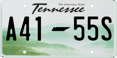 TN license plate A4155S