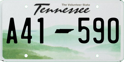 TN license plate A4159O