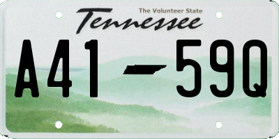 TN license plate A4159Q