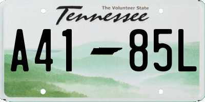 TN license plate A4185L