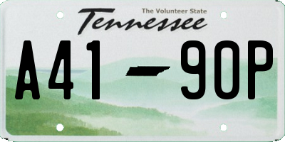 TN license plate A4190P
