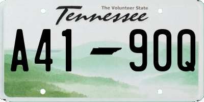 TN license plate A4190Q