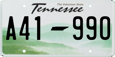 TN license plate A4199O