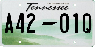 TN license plate A4201Q