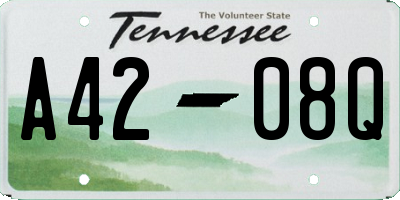 TN license plate A4208Q