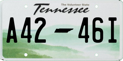 TN license plate A4246I
