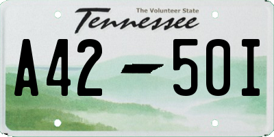 TN license plate A4250I