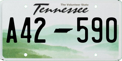 TN license plate A4259O