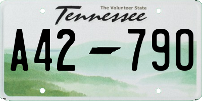 TN license plate A4279O