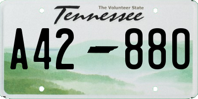TN license plate A4288O