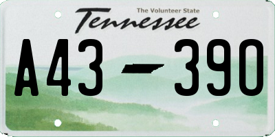 TN license plate A4339O