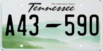 TN license plate A4359O