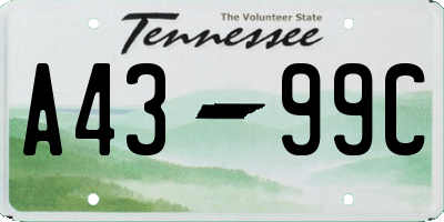 TN license plate A4399C