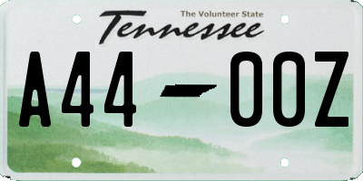 TN license plate A4400Z