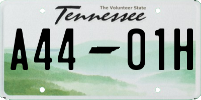 TN license plate A4401H