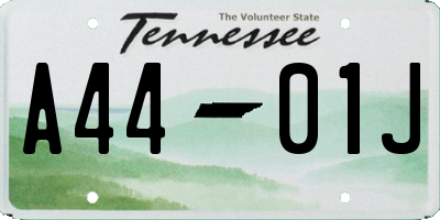 TN license plate A4401J