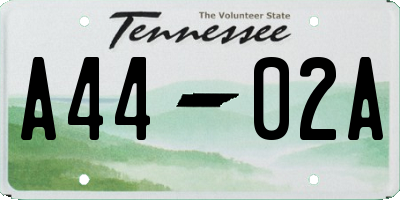 TN license plate A4402A