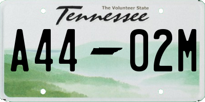 TN license plate A4402M