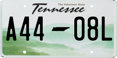 TN license plate A4408L