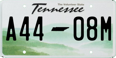 TN license plate A4408M
