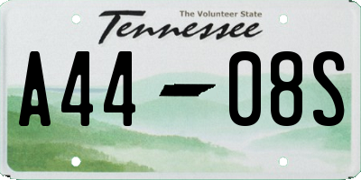 TN license plate A4408S