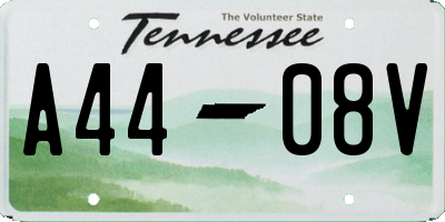 TN license plate A4408V