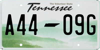 TN license plate A4409G
