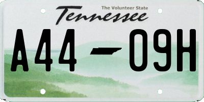 TN license plate A4409H