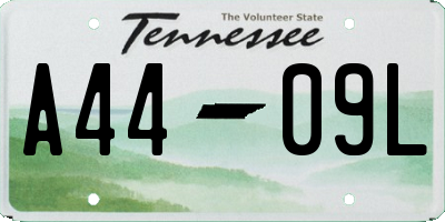 TN license plate A4409L
